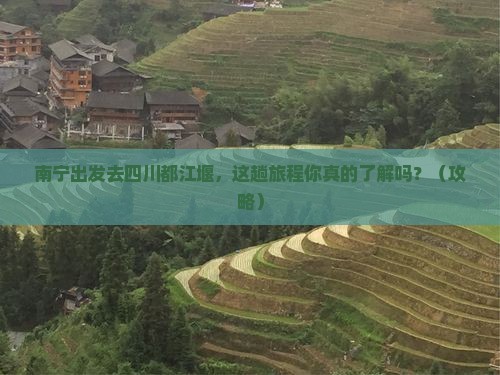 南宁到四川都江堰旅行社