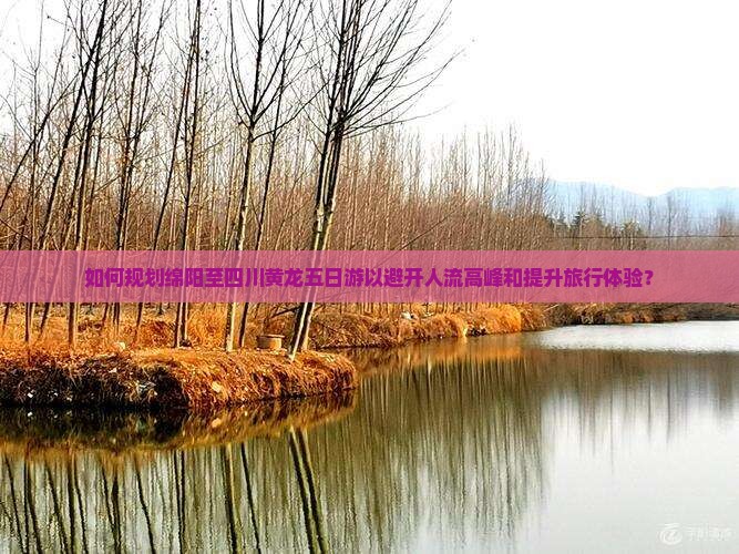 如何规划绵阳至四川黄龙五日游以避开人流高峰和提升旅行体验？