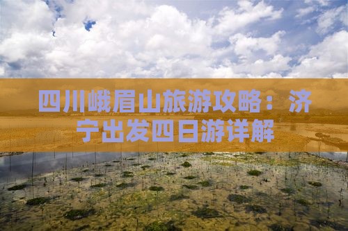 四川峨眉山旅游攻略：济宁出发四日游详解