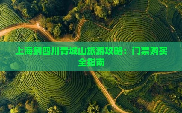 上海到四川青城山旅游攻略：门票购买全指南