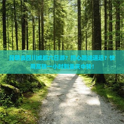 昆明去四川成都六日游？担心路途遥远？快用高铁一小时到重庆中转！