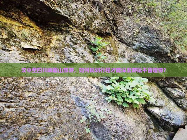 汉中至四川峨眉山旅游，如何规划行程才能深度游玩不留遗憾？