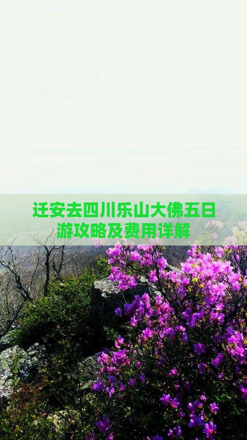 迁安去四川乐山大佛五日游攻略及费用详解