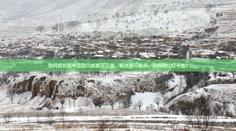 如何规划惠州至四川成都五日游，解决旅行痛点，玩转网红打卡地？