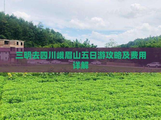 三明去四川峨眉山五日游攻略及费用详解