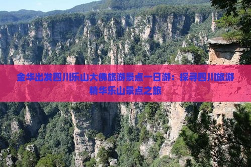 金华出发四川乐山大佛旅游景点一日游：探寻四川旅游精华乐山景点之旅