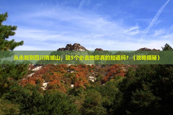 永新到四川青城山必去地