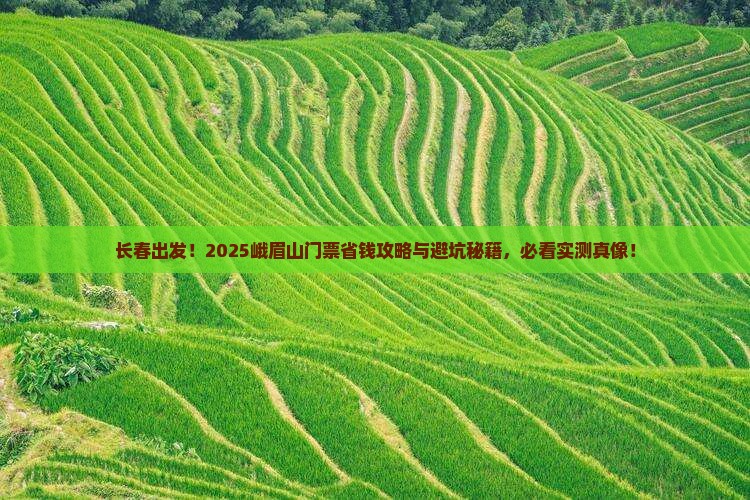 长春去四川峨眉山门票