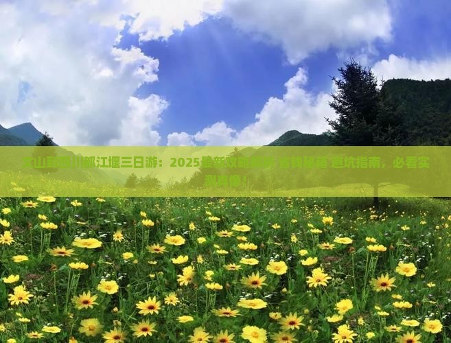 文山到四川都江堰三日游