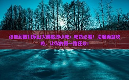 张掖到四川乐山大佛旅游小吃