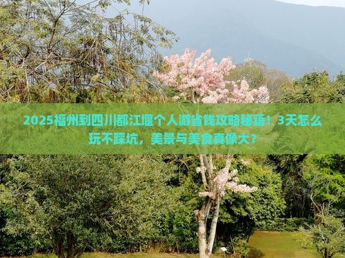 福州到四川都江堰个人游