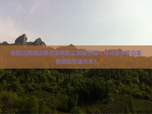 去四川青城山景点需要怎么安排行程？从乌鲁木齐出发有哪些交通方式？