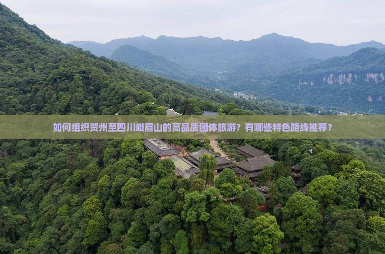 如何组织贺州至四川峨眉山的高品质团体旅游？有哪些特色路线推荐？