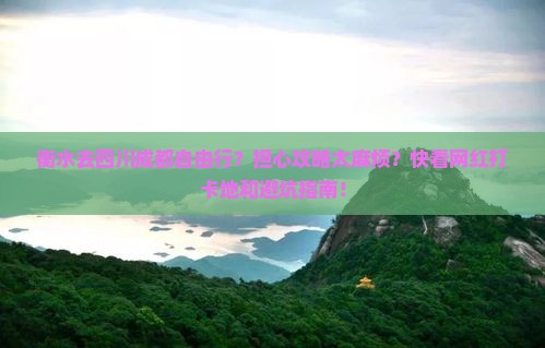 衡水去四川成都自由行？担心攻略太麻烦？快看网红打卡地和避坑指南！