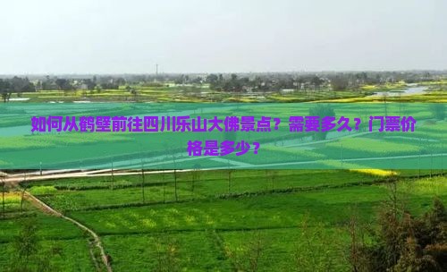 如何从鹤壁前往四川乐山大佛景点？需要多久？门票价格是多少？