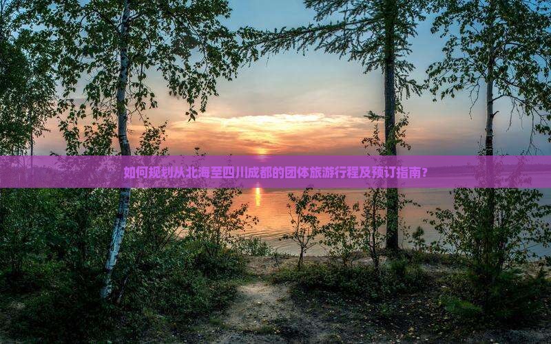 如何规划从北海至四川成都的团体旅游行程及预订指南？