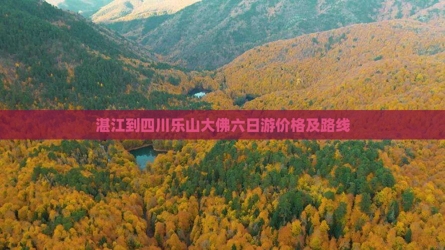 湛江到四川乐山大佛六日游价格及路线