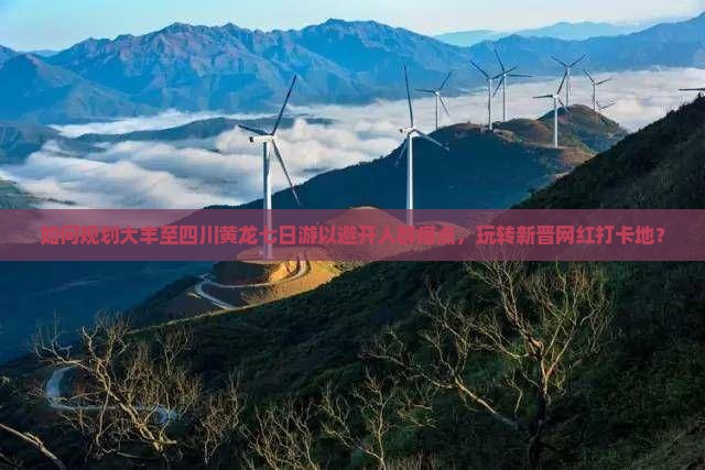 如何规划大丰至四川黄龙七日游以避开人群痛点，玩转新晋网红打卡地？