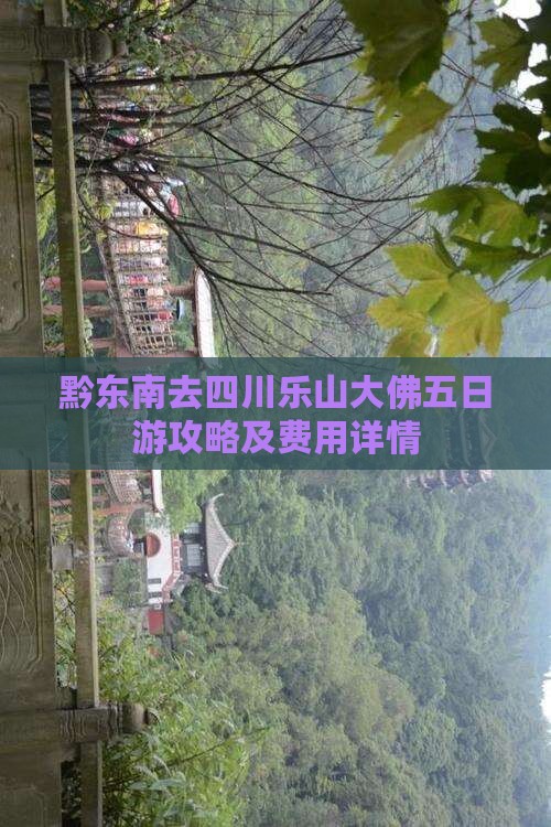 黔东南去四川乐山大佛五日游攻略及费用详情