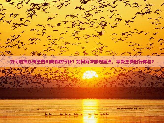 为何选择永州至四川成都旅行社？如何解决旅途痛点，享受全新出行体验？