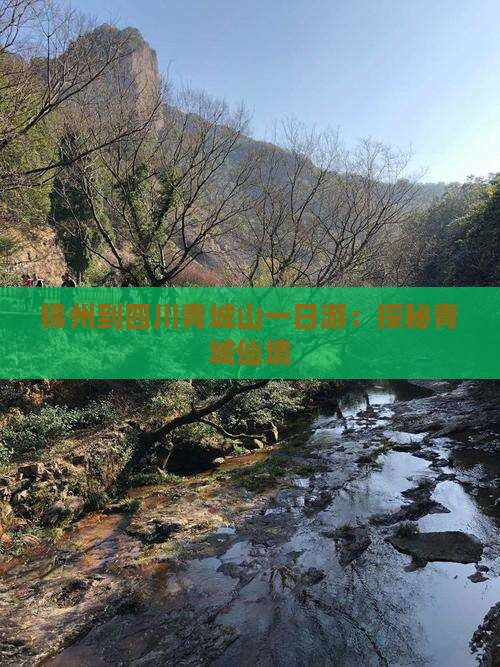锦州到四川青城山一日游：探秘青城仙境