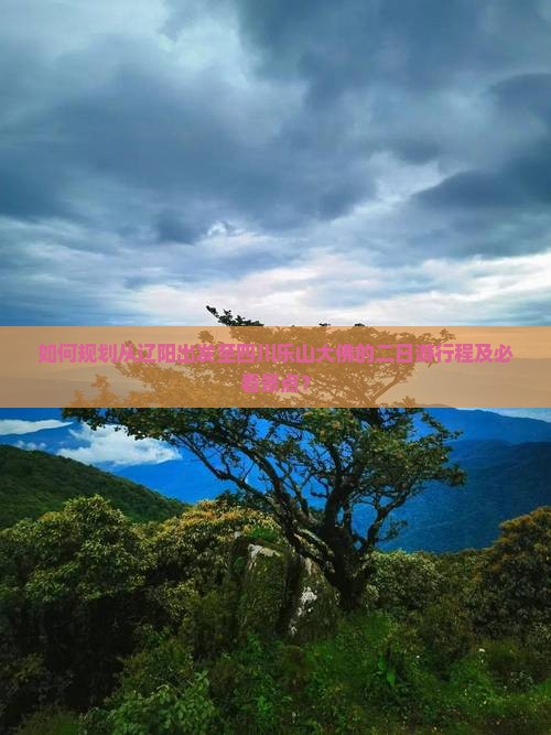 如何规划从辽阳出发至四川乐山大佛的二日游行程及必看景点？