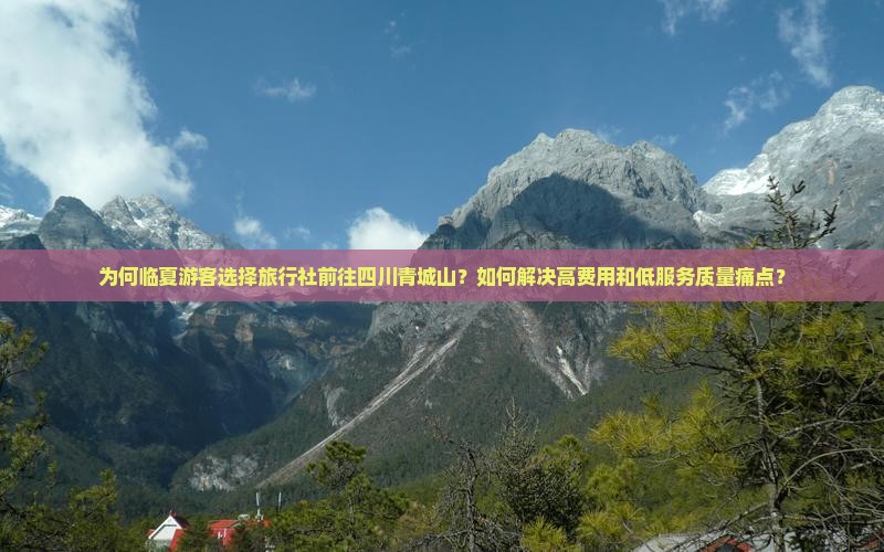 为何临夏游客选择旅行社前往四川青城山？如何解决高费用和低服务质量痛点？