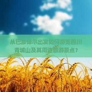 从巴彦倬尔出发如何游览四川青城山及其周边旅游景点？