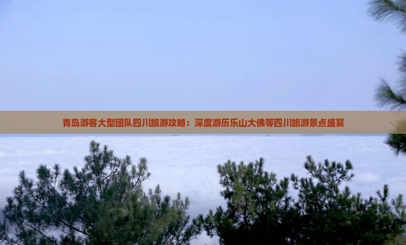 青岛游客大型团队四川旅游攻略：深度游历乐山大佛等四川旅游景点盛宴