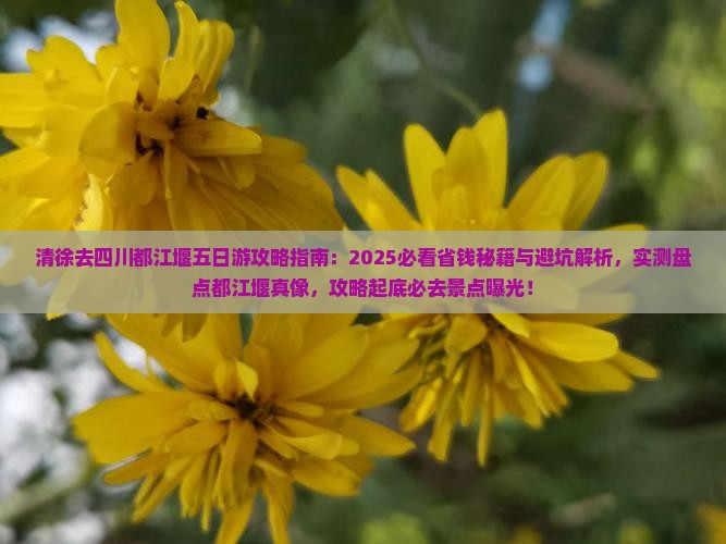 清徐去四川都江堰五日游