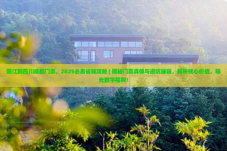 阳江到四川成都门票