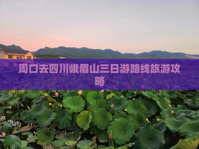 周口去四川峨眉山三日游