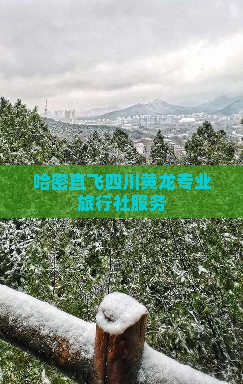 哈密直飞四川黄龙专业旅行社服务