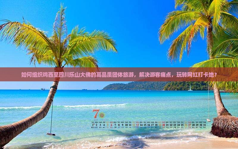 如何组织鸡西至四川乐山大佛的高品质团体旅游，解决游客痛点，玩转网红打卡地？