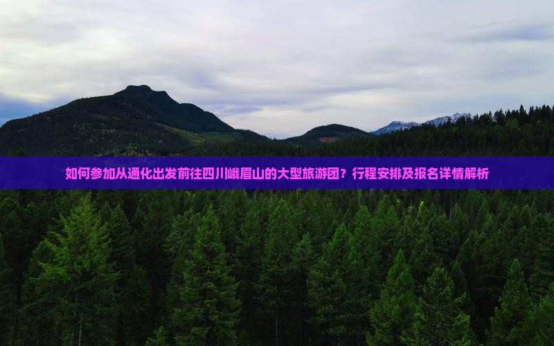 如何参加从通化出发前往四川峨眉山的大型旅游团？行程安排及报名详情解析