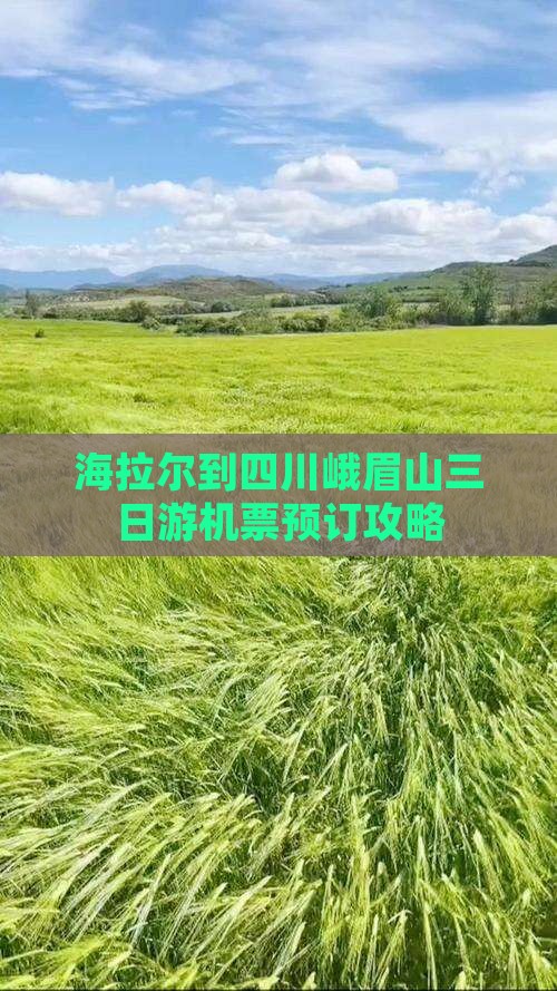 海拉尔到四川峨眉山三日游机票预订攻略
