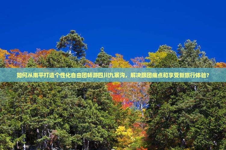 如何从南平打造个性化自由团畅游四川九寨沟，解决跟团痛点和享受新旅行体验？