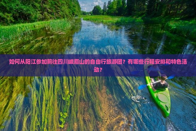 如何从阳江参加前往四川峨眉山的自由行旅游团？有哪些行程安排和特色活动？