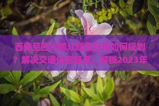 西安至四川都江堰四日游如何规划？解决交通住宿痛点，解锁2023年旅行新体验！