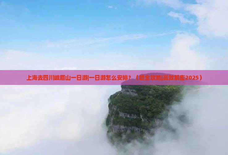 上海去四川峨眉山一日