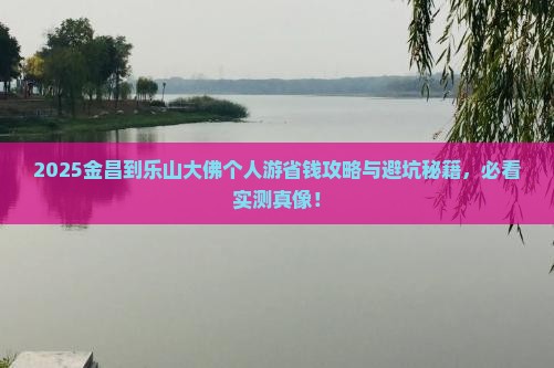 金昌到四川乐山大佛个人游