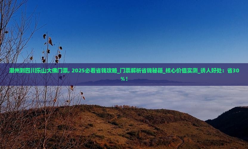 潮州到四川乐山大佛门票