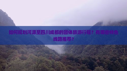 如何规划河源至四川成都的团体旅游行程？有哪些特色线路推荐？