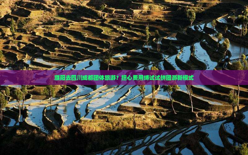 濮阳去四川成都团体旅游？担心费用缚试试拼团游新模式