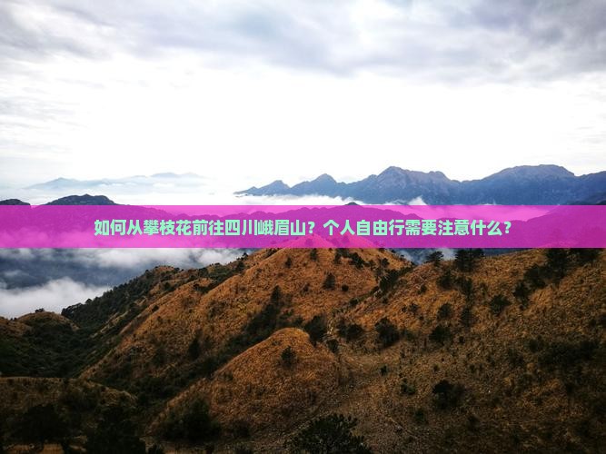 如何从攀枝花前往四川峨眉山？个人自由行需要注意什么？