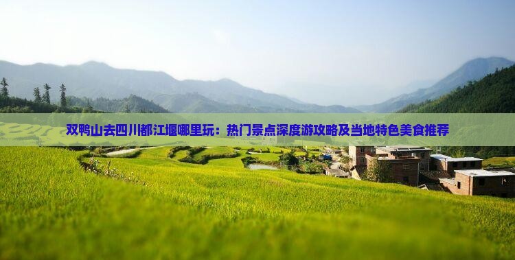 双鸭山去四川都江堰哪里玩：热门景点深度游攻略及当地特色美食推荐