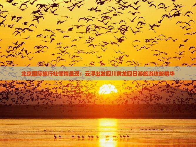 北京国际旅行社倾情呈现：云浮出发四川黄龙四日游旅游攻略精华