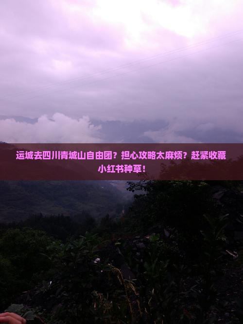 运城去四川青城山自由团？担心攻略太麻烦？赶紧收藏小红书种草！