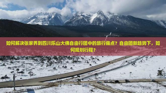 如何解决张家界到四川乐山大佛自由行团中的旅行痛点？自由团新趋势下，如何规划行程？