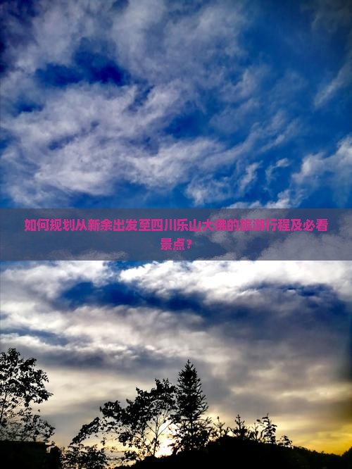 如何规划从新余出发至四川乐山大佛的旅游行程及必看景点？